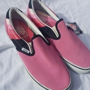 New Vans RARE pink suede slip on 10